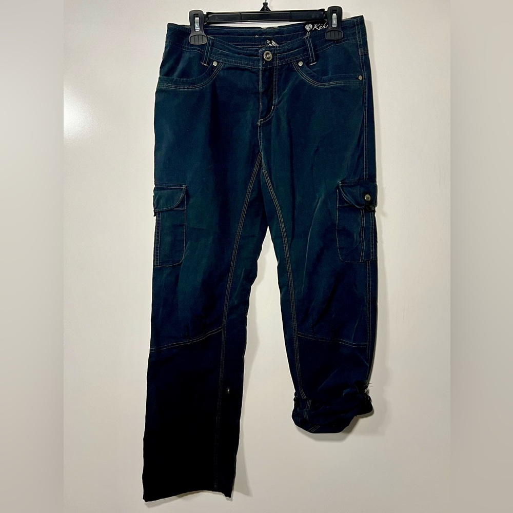 KÜHL Splash Roll Up Women’s Pants, Blue Vintage Patina Dye,  Size 8